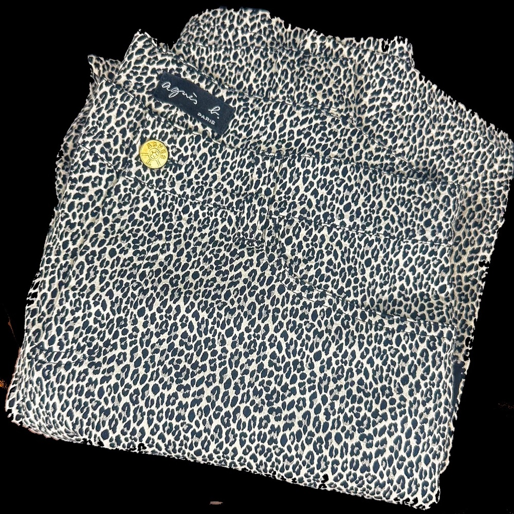 Like New Agnes B. leopard print pants Size 40